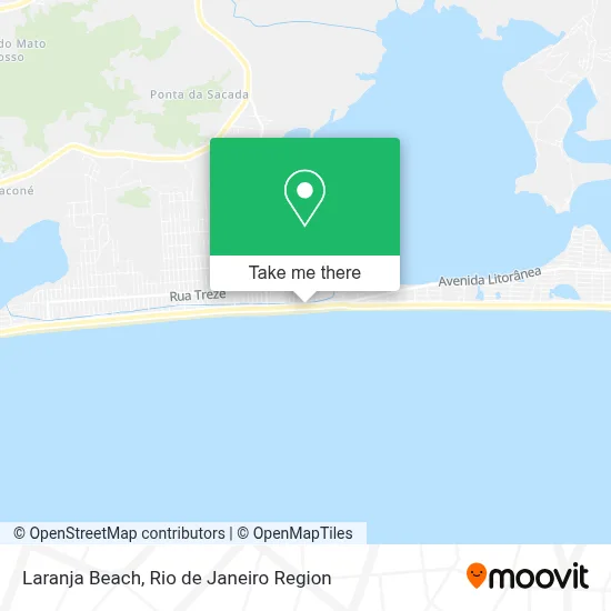 Laranja Beach map