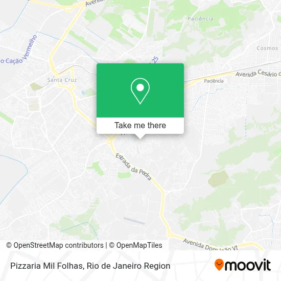 Pizzaria Mil Folhas map