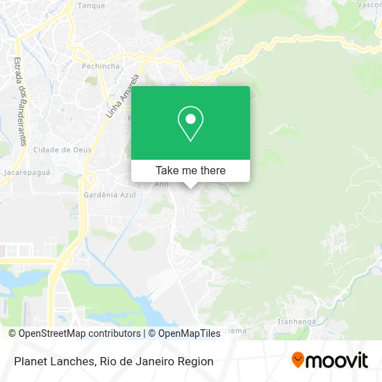 Planet Lanches map