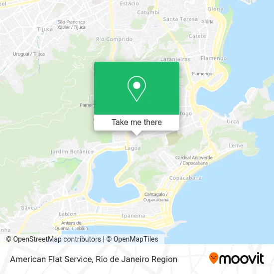 American Flat Service map