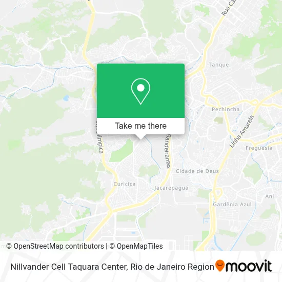 Nillvander Cell Taquara Center map