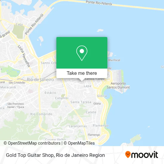 Gold Top Guitar Shop map