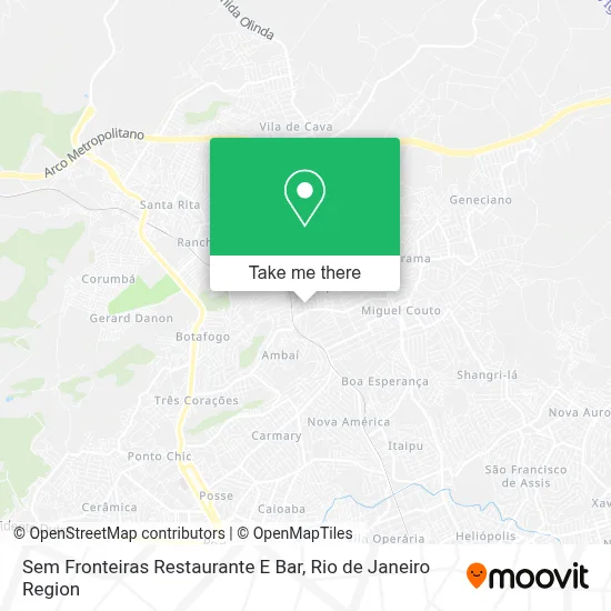 Sem Fronteiras Restaurante E Bar map