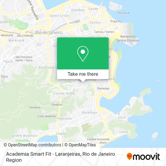 Academia Smart Fit - Laranjeiras map
