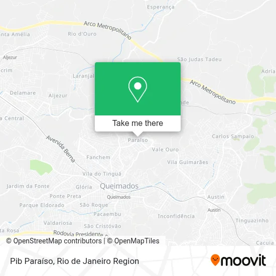 Pib Paraíso map
