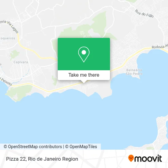 Pizza 22 map