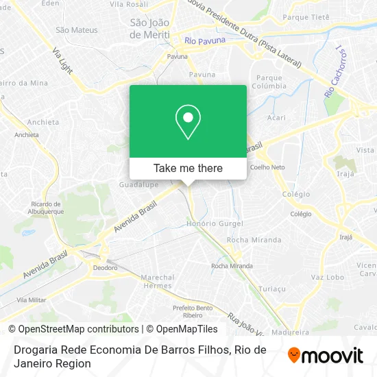 Drogaria Rede Economia De Barros Filhos map