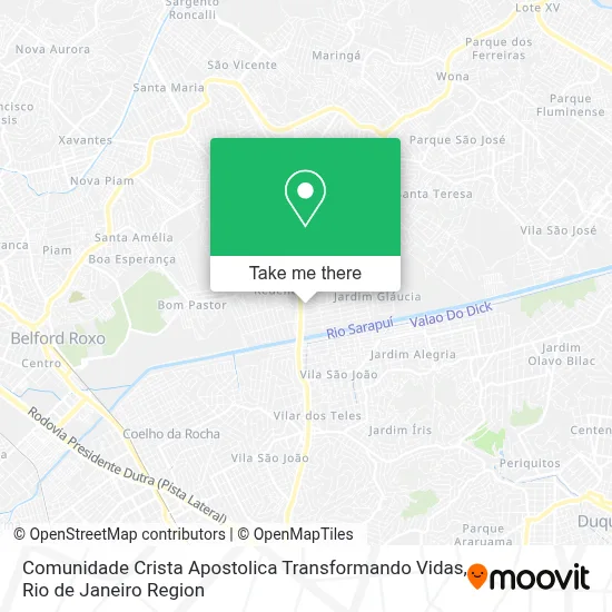 Comunidade Crista Apostolica Transformando Vidas map