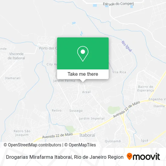 Drogarias Mirafarma Itaboraí map