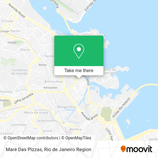 Maré Das Pizzas map