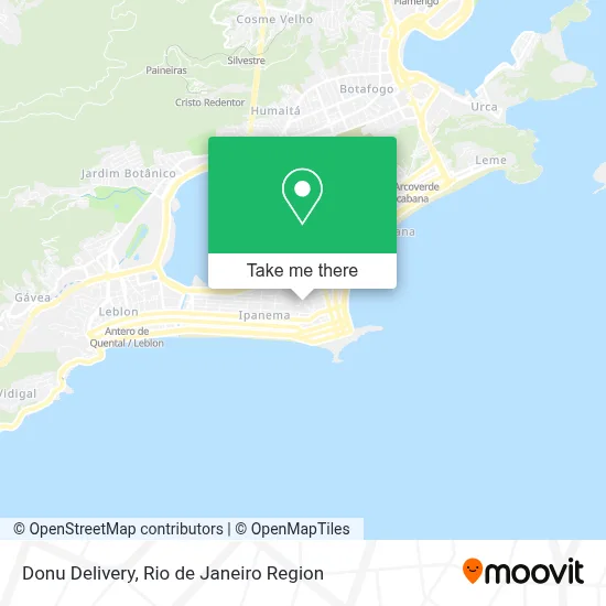 Donu Delivery map