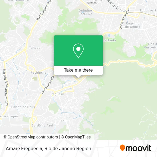 Amare Freguesia map