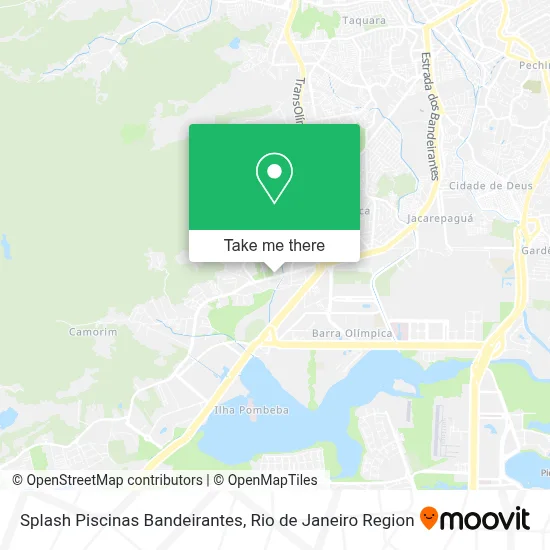 Splash Piscinas Bandeirantes map