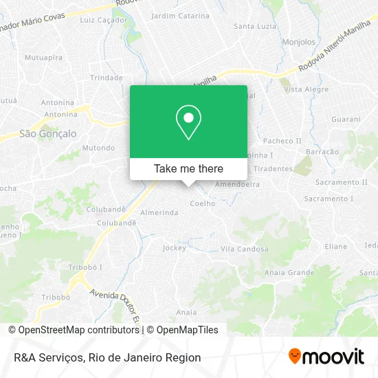 R&A Serviços map