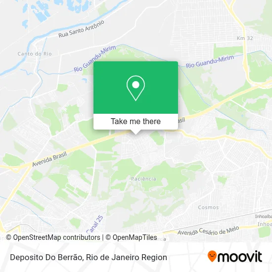 Deposito Do Berrão map