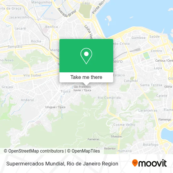 Supermercados Mundial map