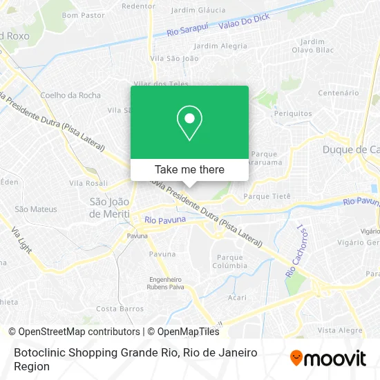 Botoclinic Shopping Grande Rio map