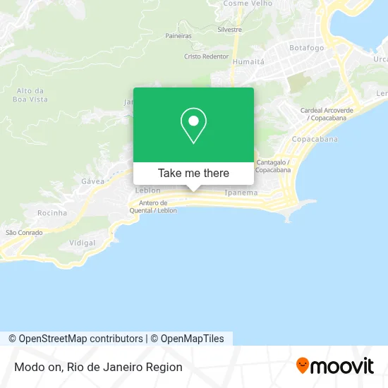 Modo on map