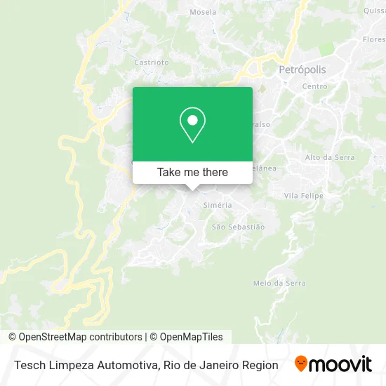 Tesch Limpeza Automotiva map