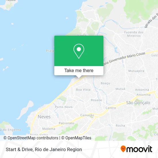 Start & Drive map