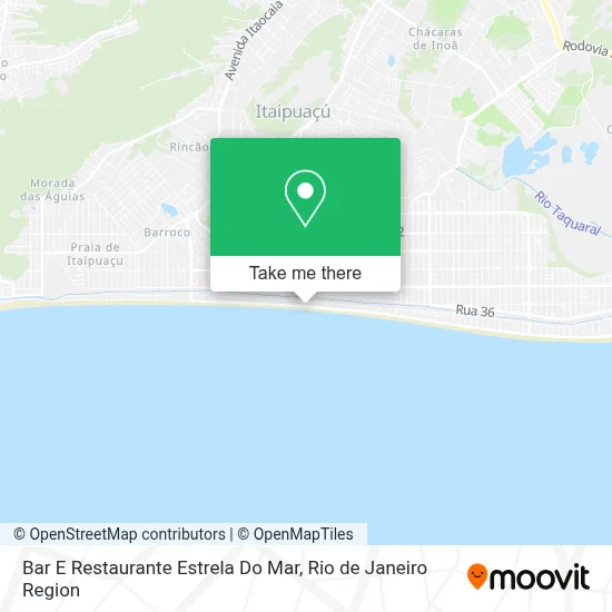 Bar E Restaurante Estrela Do Mar map