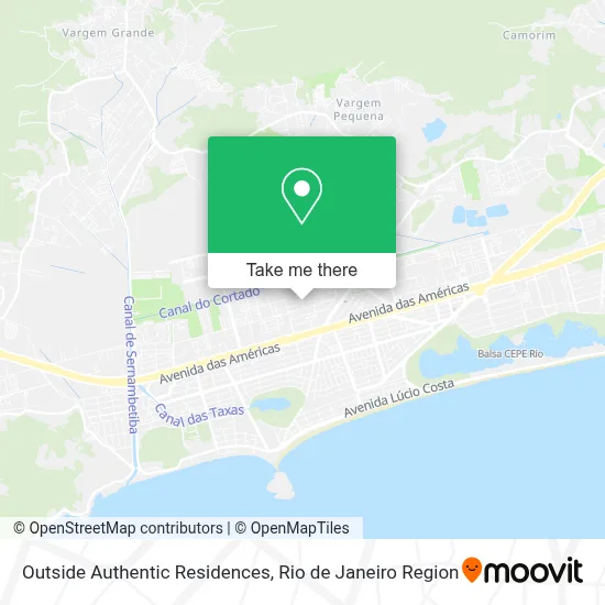 Outside Authentic Residences map