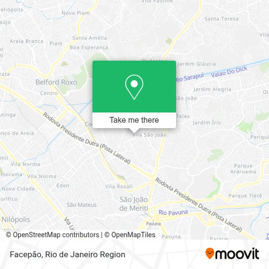 Facepão map