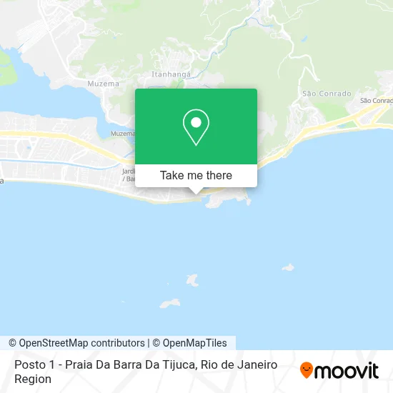 Posto 1 - Praia Da Barra Da Tijuca map