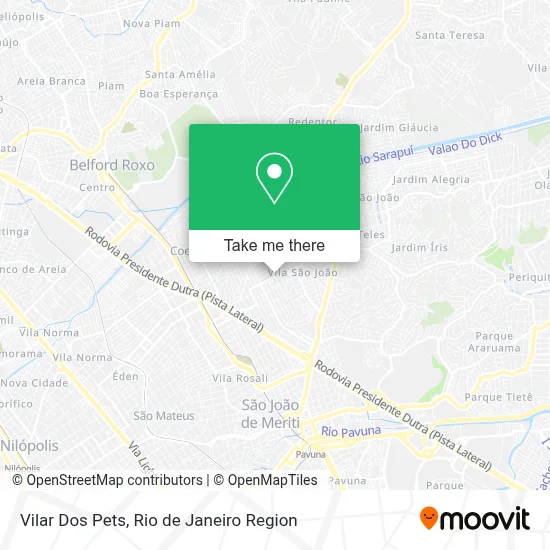 Vilar Dos Pets map