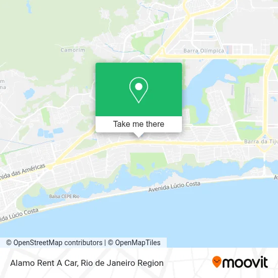 Alamo Rent A Car map