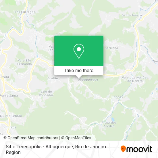Sitio Teresopolis - Albuquerque map