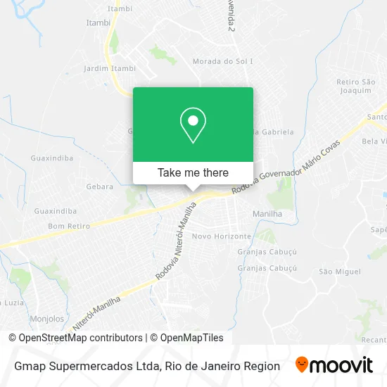 Gmap Supermercados Ltda map