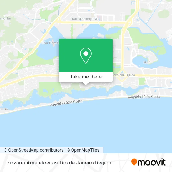 Pizzaria Amendoeiras map