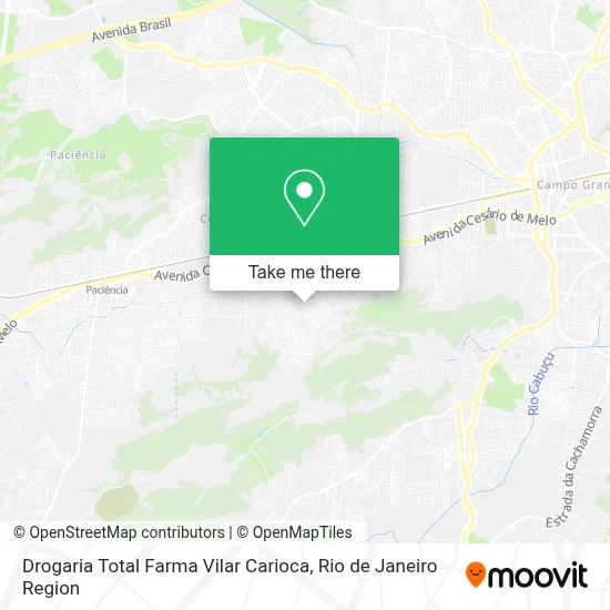 Drogaria Total Farma Vilar Carioca map