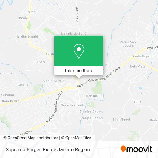 Supremo Burger map
