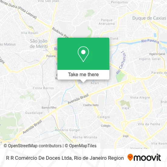 R R Comércio De Doces Ltda map