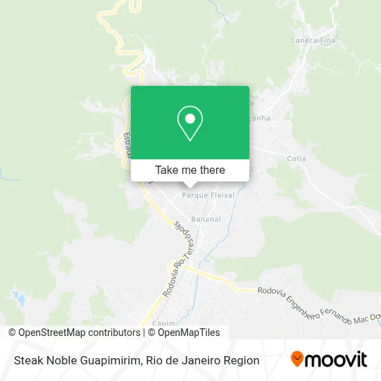 Steak Noble Guapimirim map
