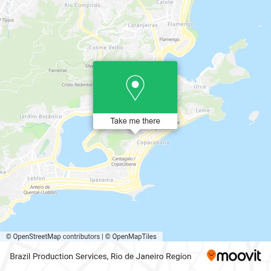 Brazil Production Services map