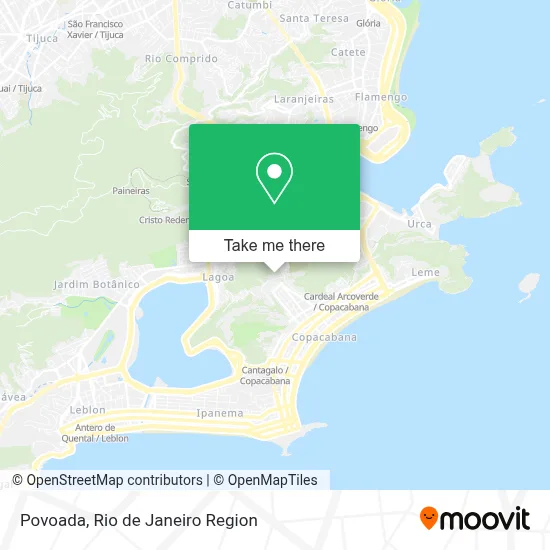 Povoada map