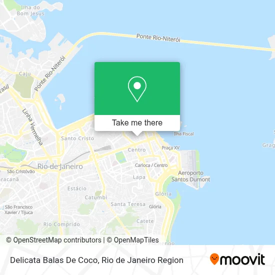 Delicata Balas De Coco map