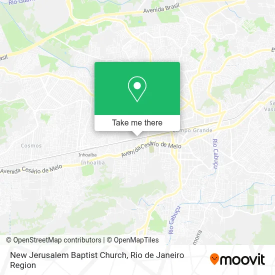 New Jerusalem Baptist Church map