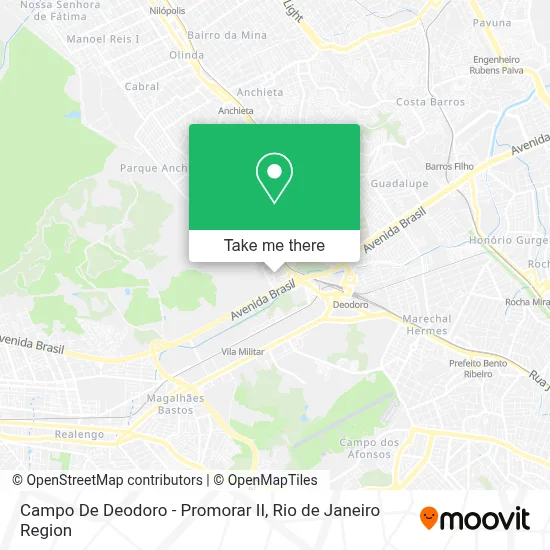 Campo De Deodoro - Promorar II map