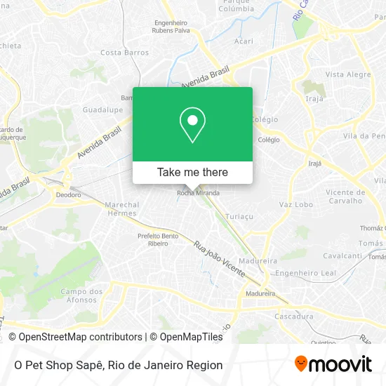 O Pet Shop Sapê map