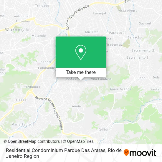 Residential Condominium Parque Das Araras map