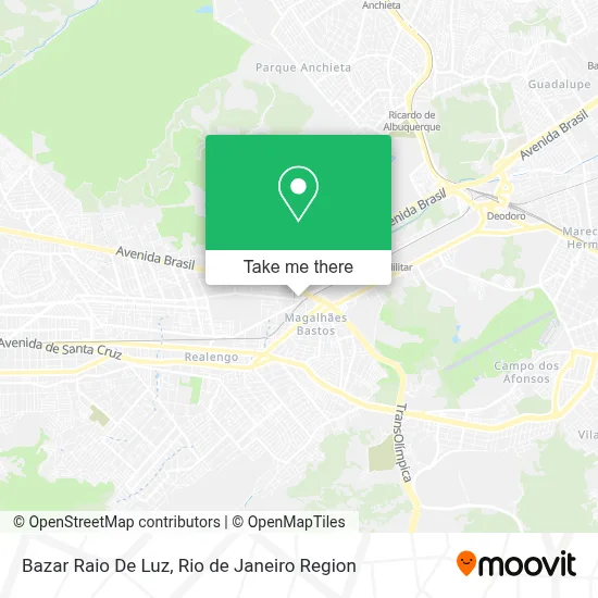 Bazar Raio De Luz map