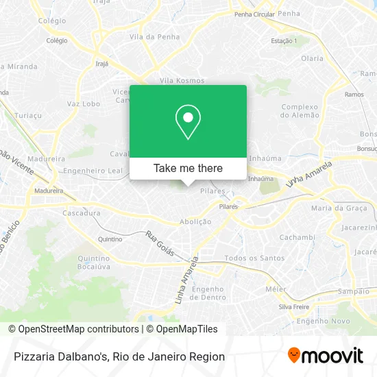 Pizzaria Dalbano's map