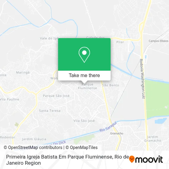 Primeira Igreja Batista Em Parque Fluminense map