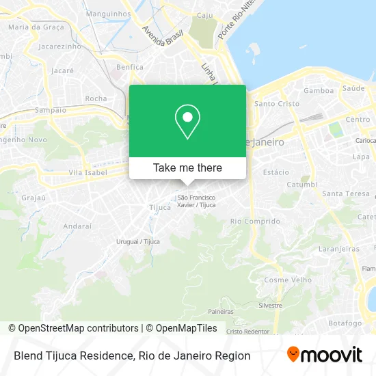 Blend Tijuca Residence map