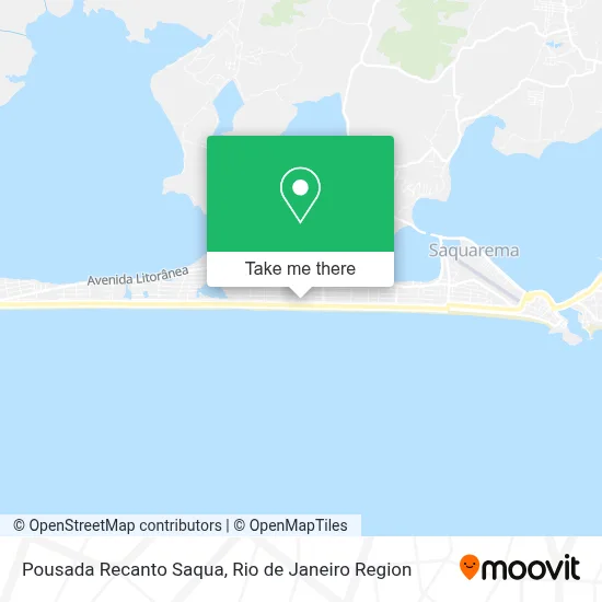 Pousada Recanto Saqua map
