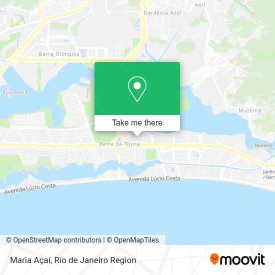 Maria Açaí map